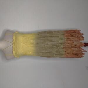 NWOT Raga Women's Yellow/Green/Crochet Dress Size Small